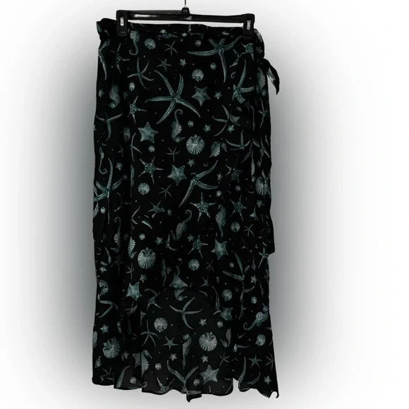 NWT Aguabendita X Target Deep Sea Print Wrap Skirt - Sz. XXL - Picture 5 of 7